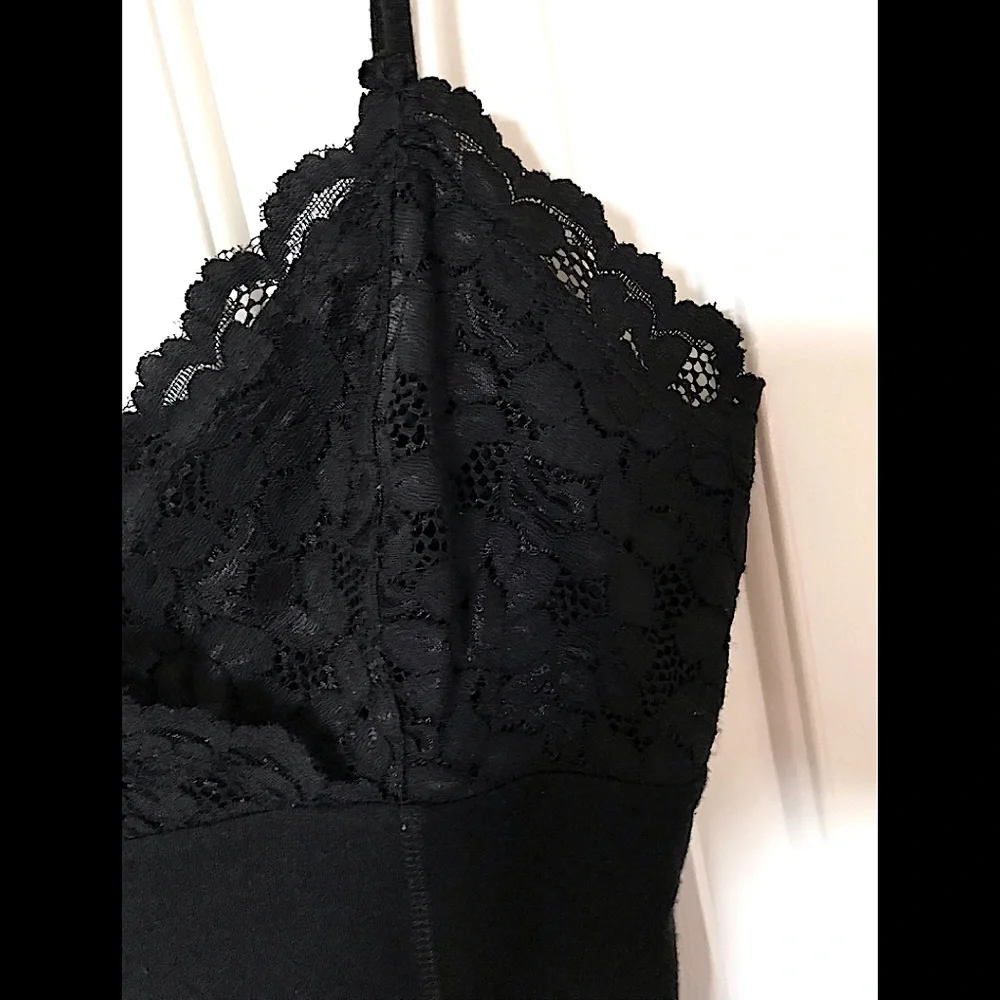 🆕🔥EXPRESS REALLY CUTE&SEXY SPAGHETTI STRAP&BEAUTIFUL BLACK LACE TANK/CAMI NWOT - Picture 4 of 8
